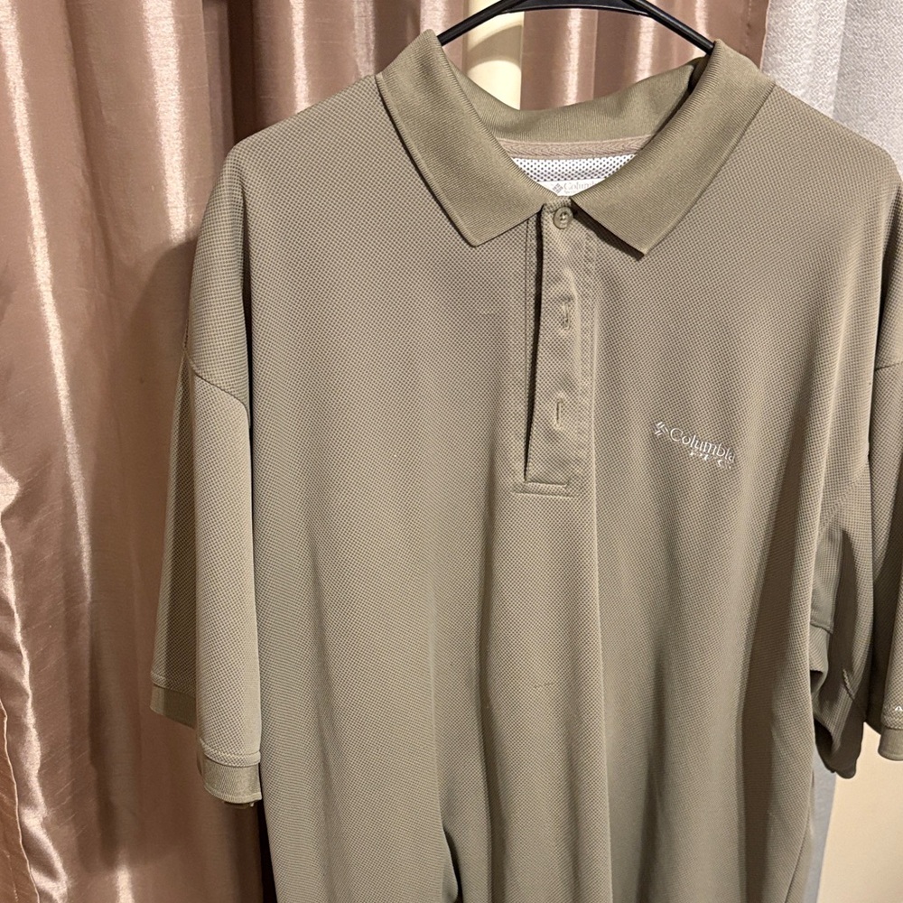 Columbia Men's Khaki Polo Shirt